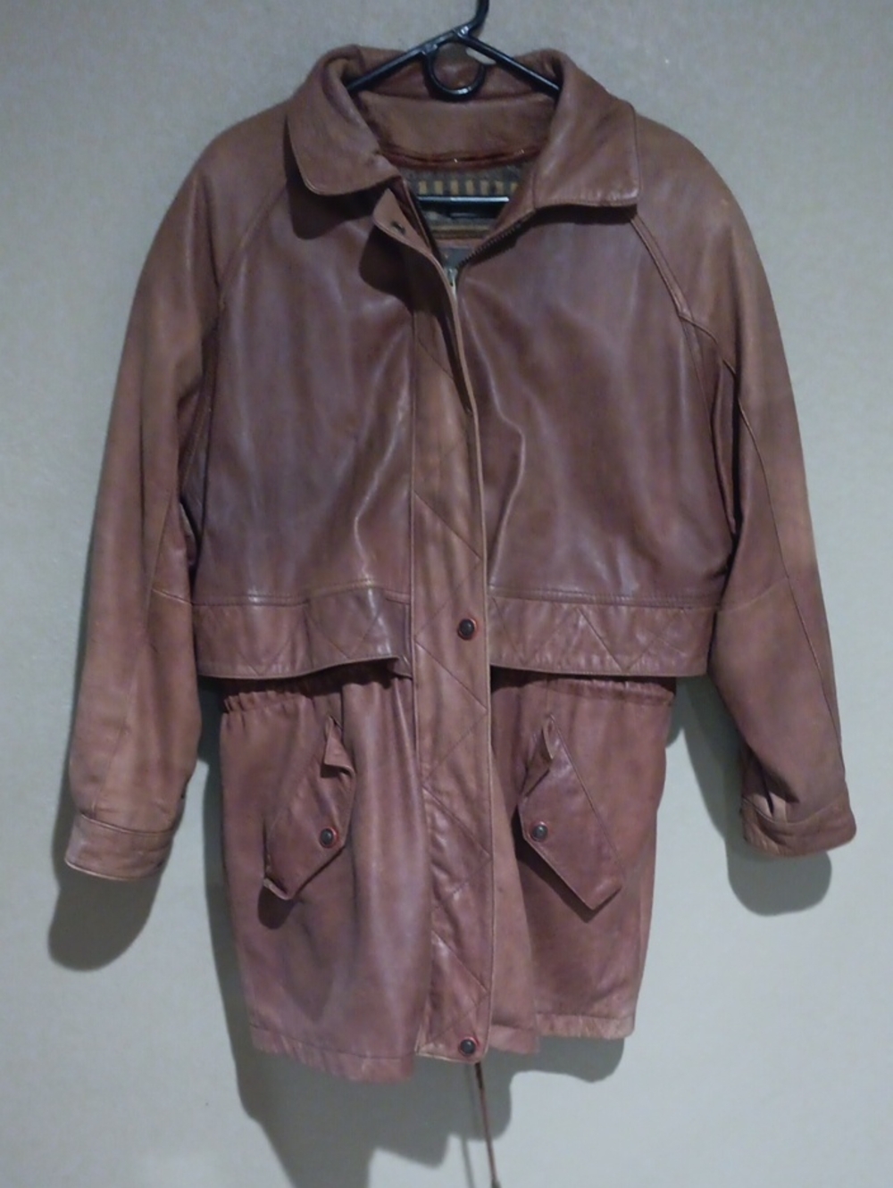 Adventure Bound Brown Leather Trench Coat - Picture 16 of 16